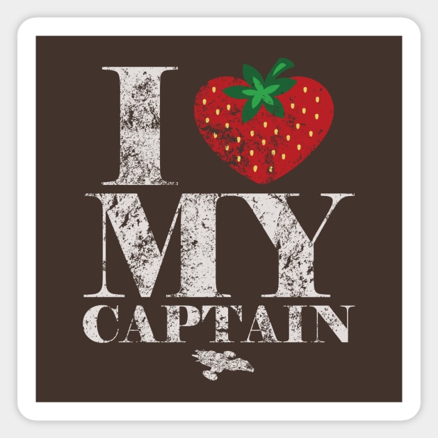 I Love My Captain Sticker by bigdamnbrowncoats